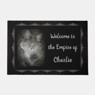 Welcome to the Empire of (insert Pet Name & Photo) Doormat