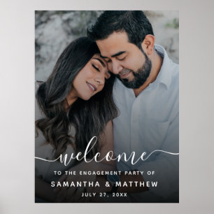Welcome To the Engagement Party Sign with Photo