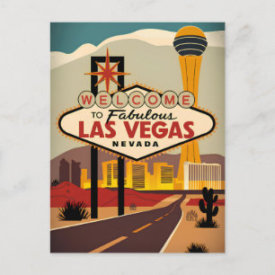 Welcome to the fabulous Las Vegas Nevada Postcard