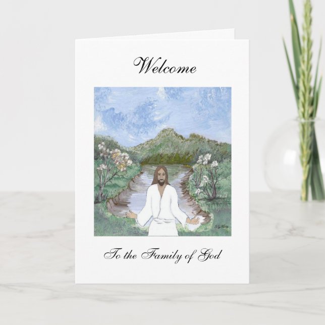 Welcome to the Family of God Card (Front)