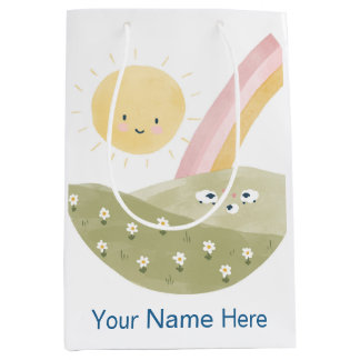 Welcome to the Flock Baby Shower Watercolor Medium Gift Bag