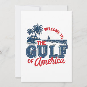 Welcome to the Gulf of America Immigrant Mexican Thank You Card
