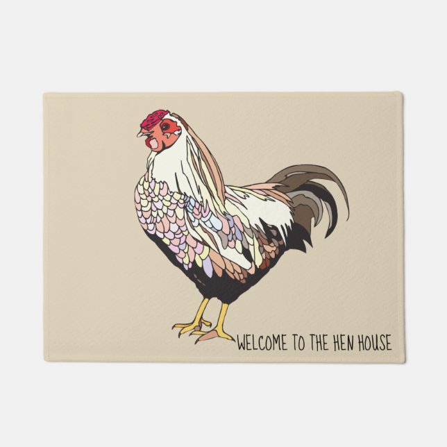 WELCOME TO THE HEN HOUSE DOORMAT (Front)