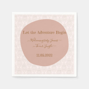 Welcome to the jungle baby shower napkins