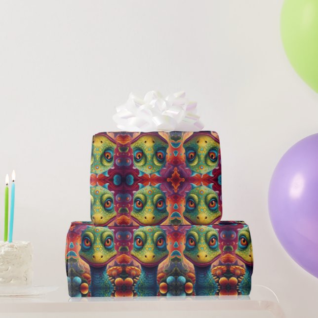 Welcome to the Magical World of Dino Delights Wrapping Paper (Party Gifts)
