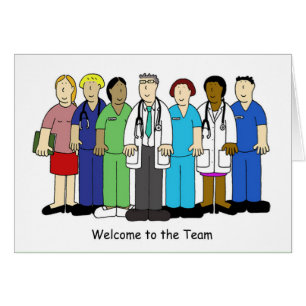 Welcome to the Medical Team Cartoon