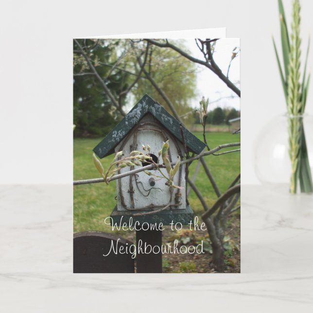 Welcome to the Neighbourhood-Bird house Card (Front)