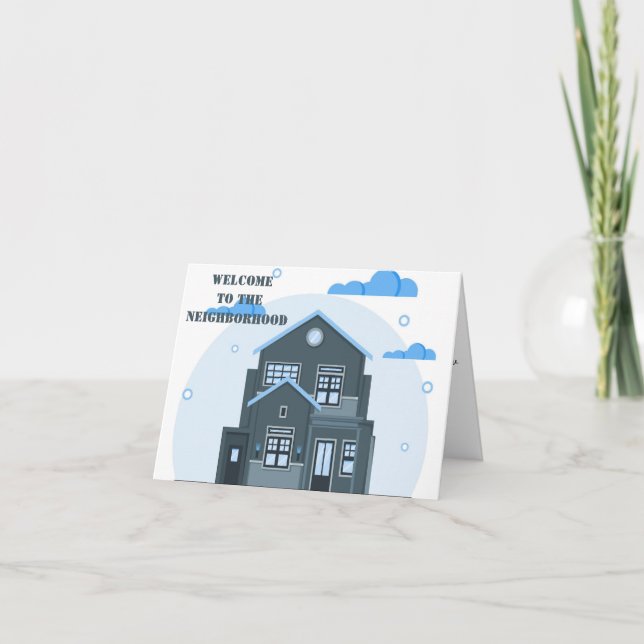 Welcome to the Neighbourhood Greeting Card (Front)