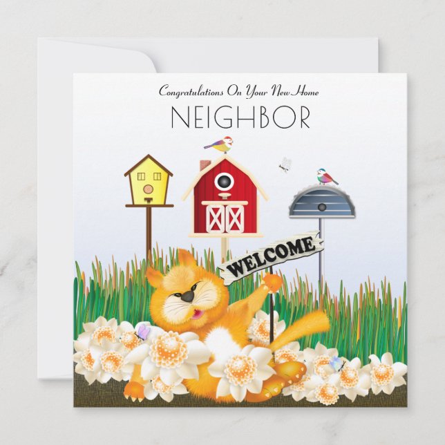 Welcome To The Neighbourhood New Home Card (Front)