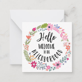 welcome to the neighbourhood new home note card