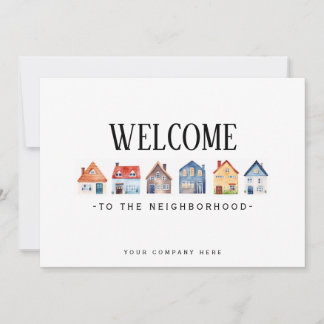 Welcome to the Neighbourhood Watercolor Realty Card