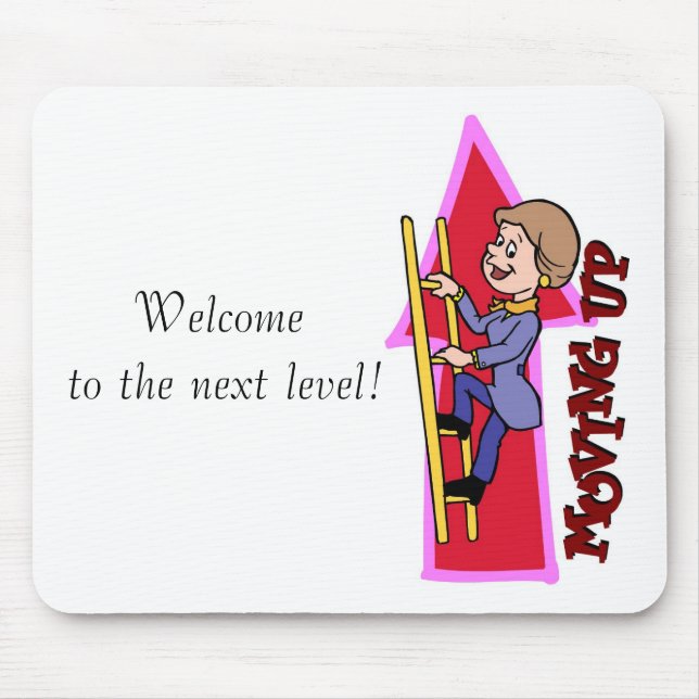 Welcome  to the next level! mouse pad (Front)