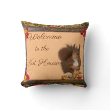 Welcome to the Nut House Pillow