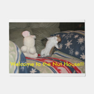Welcome to the Nut House Spunky Doormat
