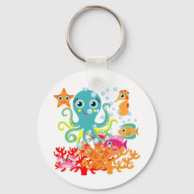 Welcome to the Ocean Keychain (Front)