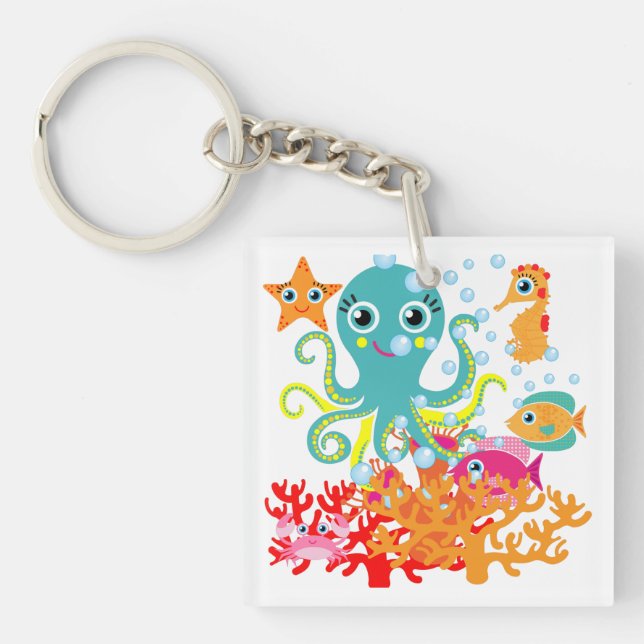 Welcome to the Ocean Keychain (Front)