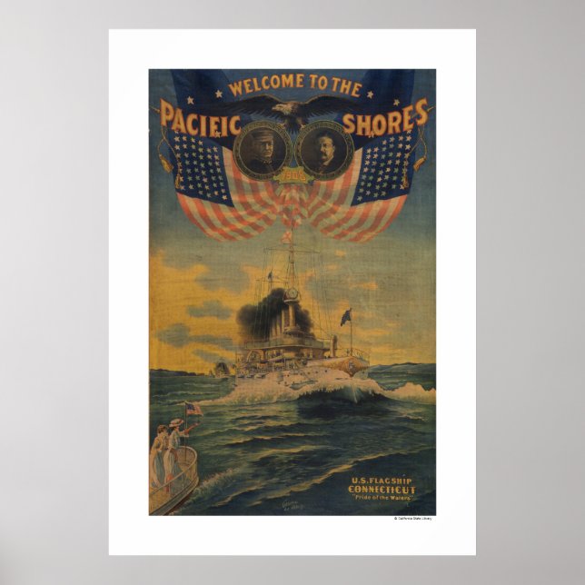 Welcome to the Pacific Shores. FlagshipConnecticut Poster (Front)