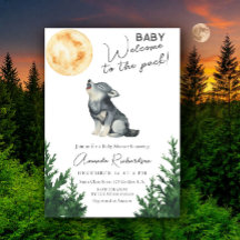 Welcome to the pack! Wolf Baby Shower