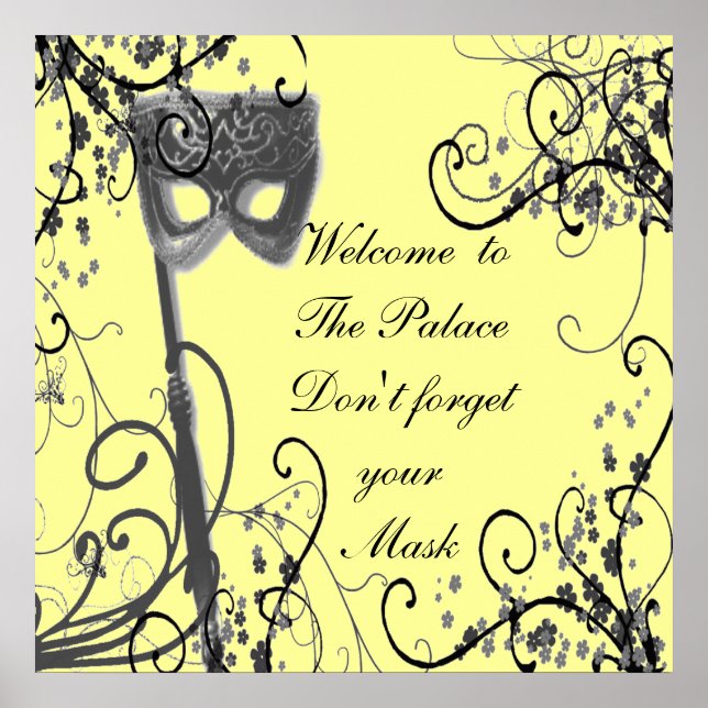 Welcome to the Palace Poster (Front)
