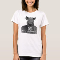 Welcome to the Plutocracy Funny Pig Customizable T