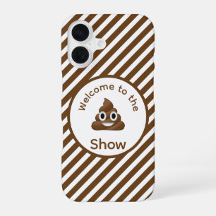 Welcome to the Poo Emoji Show Funny iPhone 16 Case