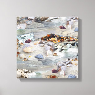 Welcome to the Seaside Canvas Print
