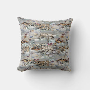 Welcome to the Seaside Throw Pillow