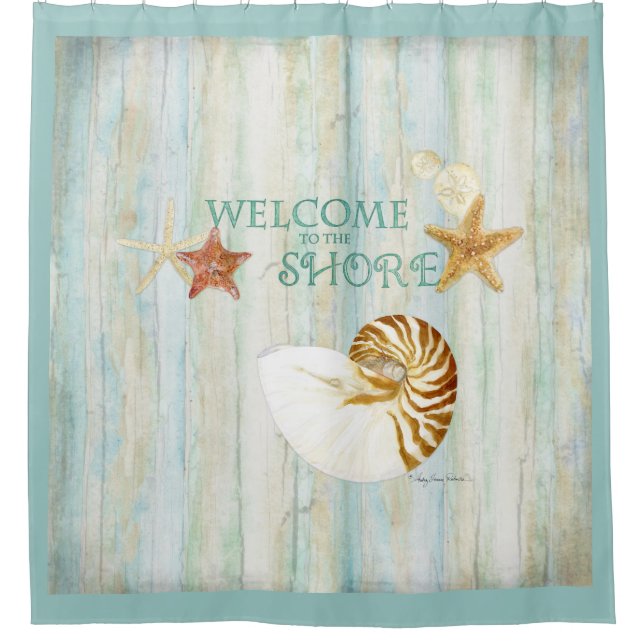 Welcome to the Shore Beach House Guest Bath Art (Front)