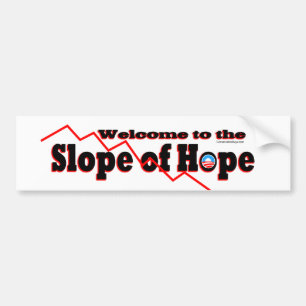 Welcome to the Slope of Hope Bumper Sticker