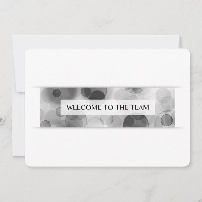 welcome to the team (bokeh) invitation (Front)