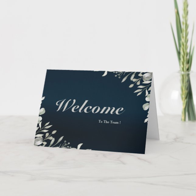 Welcome To The Team Card (Front)