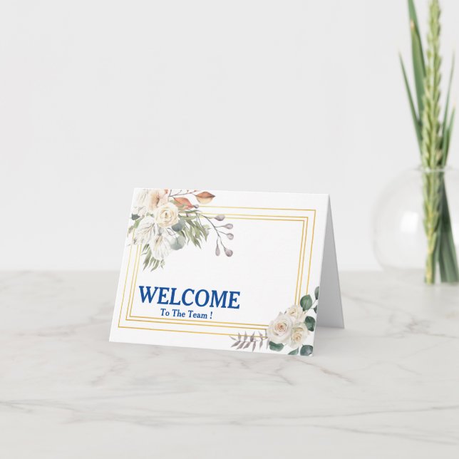 Welcome To The Team Card (Front)