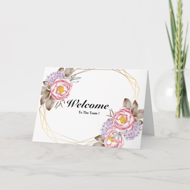 Welcome To The Team Card (Front)