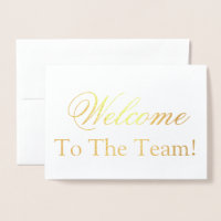 Welcome To The Team Foil Card