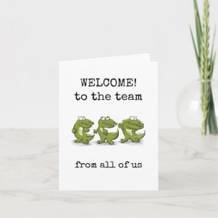 Welcome to the Team, From All of Us, New Employee Card