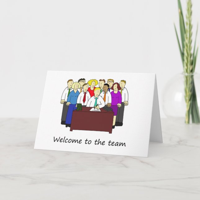 Welcome to the Team Office Workers Card (Front)