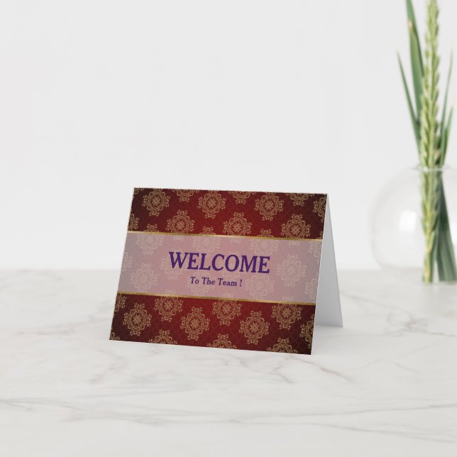 Welcome To The Team Postcard (Front)