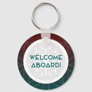 welcome to the team sacred geometry keychain