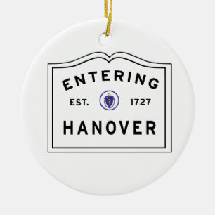 Welcome to the Town of HANOVER MA Ceramic Ornament