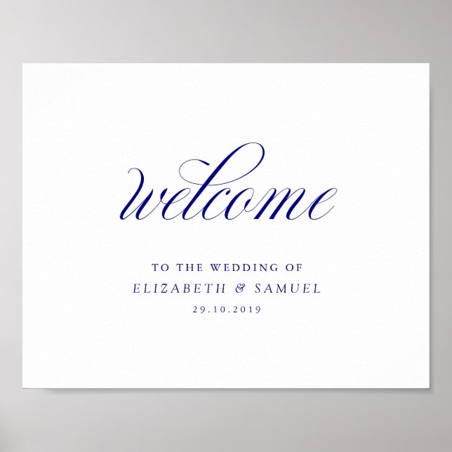 Welcome to the wedding sign (Front)