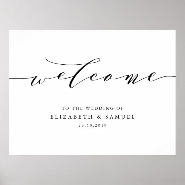 Welcome to the wedding sign (Front)