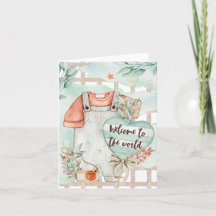 Welcome to the world, Baby Boy Card