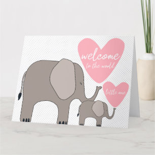 Welcome to the World - Elephants Card