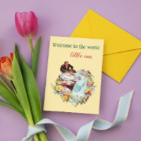 Welcome to the world Newborn Vintage New Baby