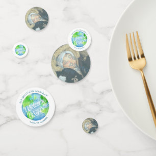 Welcome to the world photo party confetti