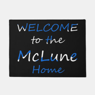 Welcome to the YourName Home on Scottish Flag dmt Doormat