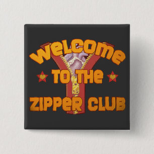 Welcome to the Zipper Club 2 Inch Square Button