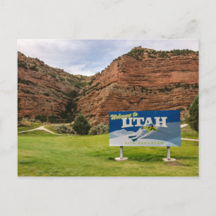 Welcome to Utah Sign - State signs Postcard