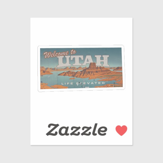 Welcome to Utah Sticker (Sheet)