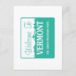 Welcome to Vermont - USA Postcard
